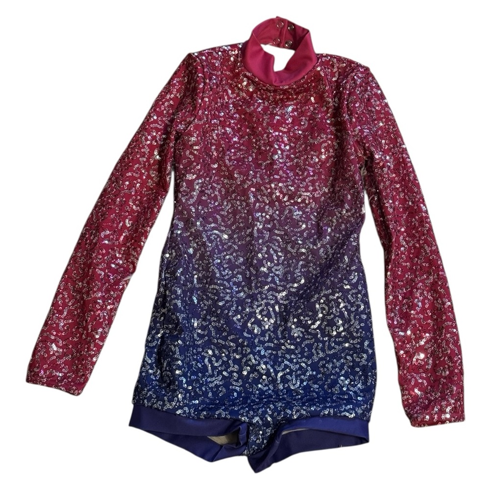 Weissman Glittery Pink and Purple Kids Rashguard